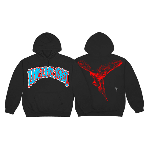 Live Life Fast Angel Hoodie